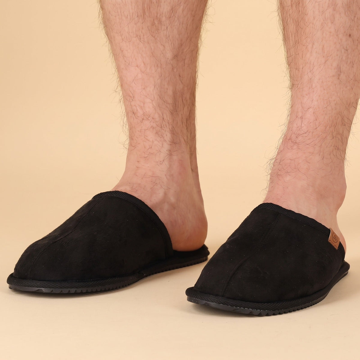 Apollo heren pantoffels met fake fur voering