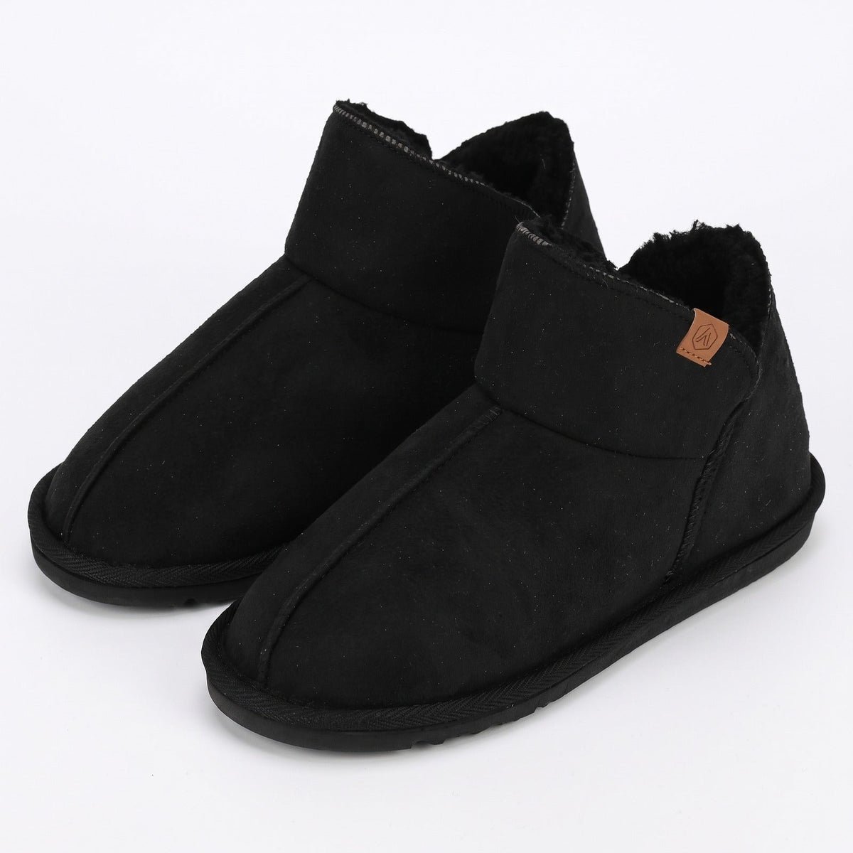 Apollo dames home boots suède look - Hoge pantoffels