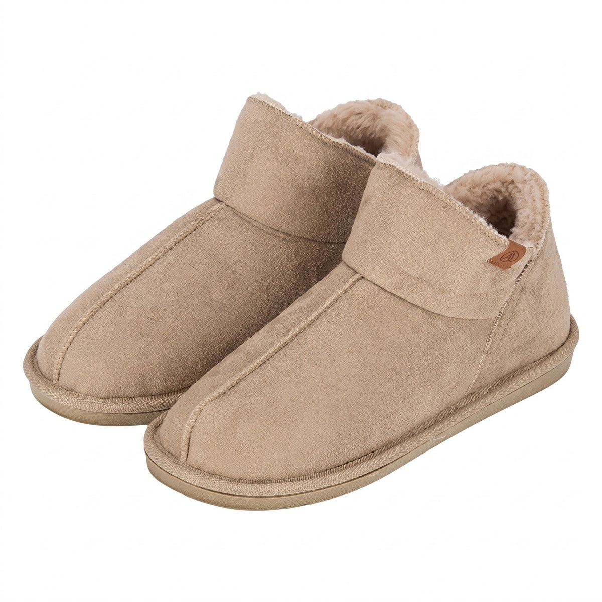 Apollo dames home boots suède look - Hoge pantoffels