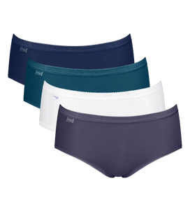 Sloggi 4-pack dames Basic Midi slips - Color