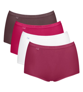 Sloggi 4-pack dames Basic Maxi slips - Color