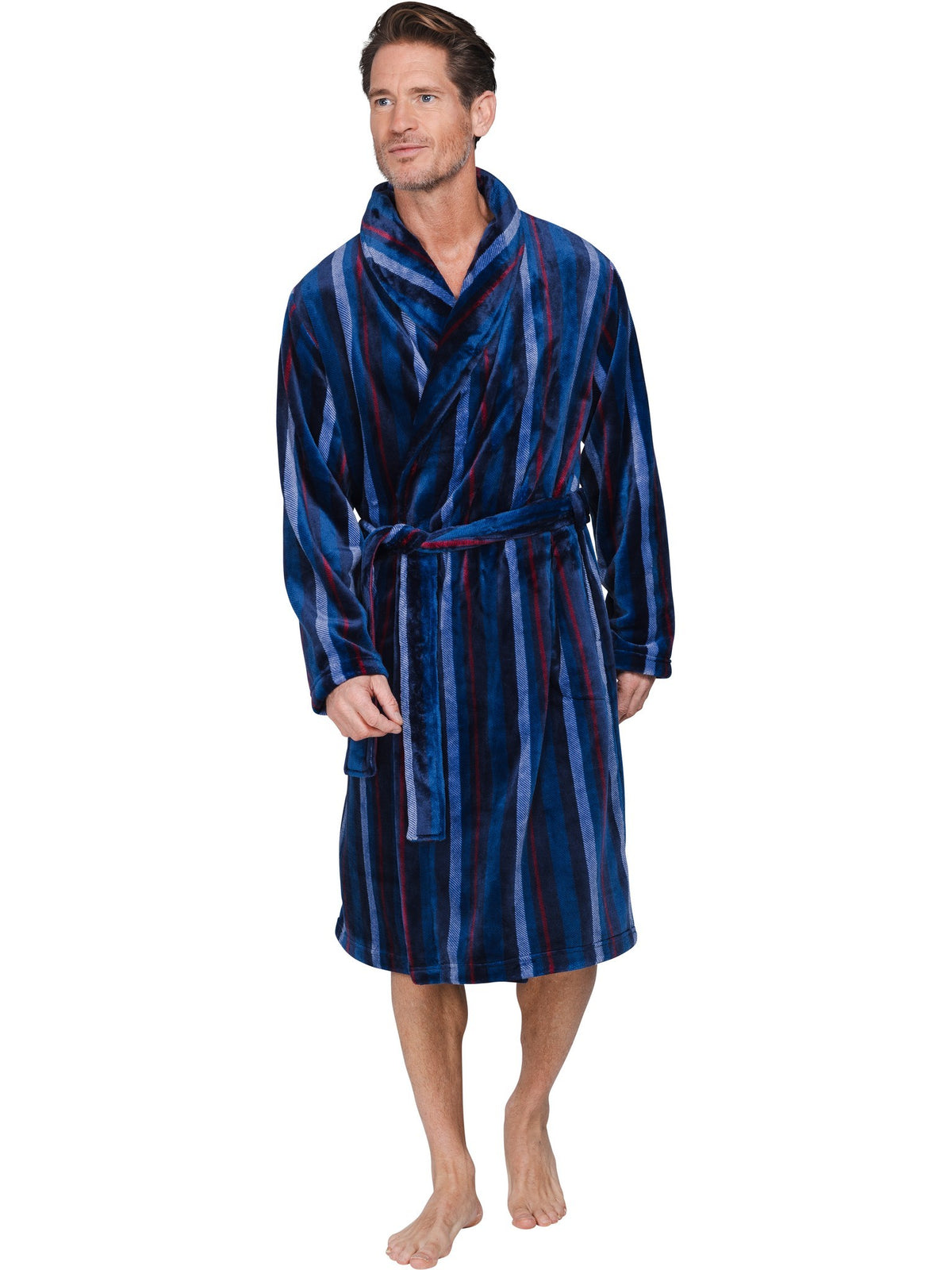 Pastunette fleece heren badjas sjaalkraag - Northern Nights