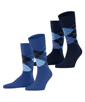 Burlington 2-paar mix Everyday heren sokken - Argyle