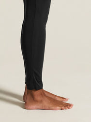 Zwart | detail | Detail pijp bij de enkel, zwart – Craft thermobroek dames - Thermal Baselayer