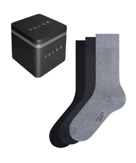 FALKE 3-paar heren sokken - Happy Box Cadeau set