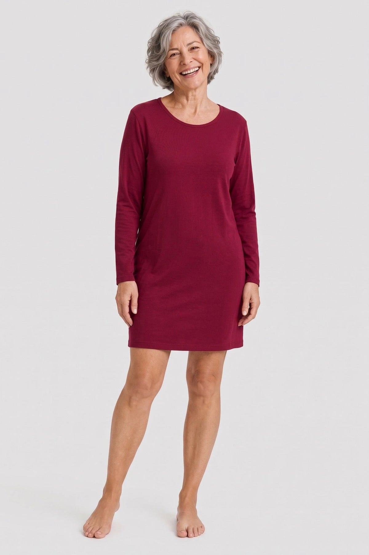 Bamboo Basics bamboe dames nachthemd lange mouw - Nala