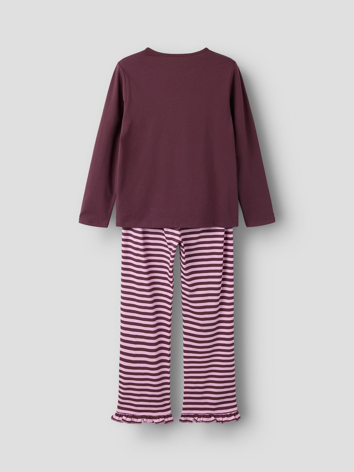 Catawba Grape | packshot | Packshot achterkant, catawba grape – Name it meisjes pyjama in cadeaudoos - Catawba Grape