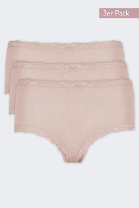 Nina von C 3-pack dames Tailleslip - Kant - Colours