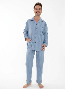 Outfitter flanellen heren pyjama - Streep