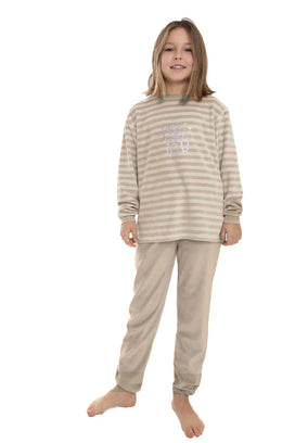 Cocodream velours meisjes pyjama - "Just be You"