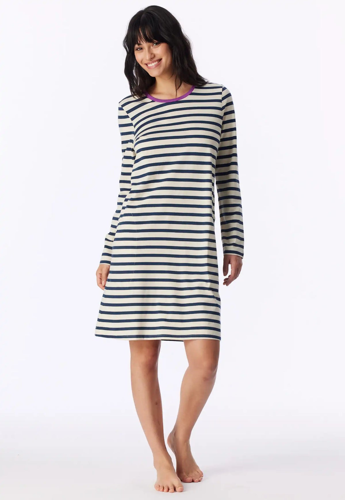 Schiesser Dames Nachthemd lange mouw - Casual Essentials