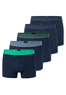 Schiesser 5-pack heren boxershort 95/5 - Darkblue