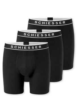 Schiesser 3-pack heren longshorts 95/5 - Biologisch katoen