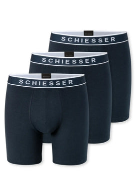 Schiesser 3-pack heren longshorts 95/5 - Biologisch katoen
