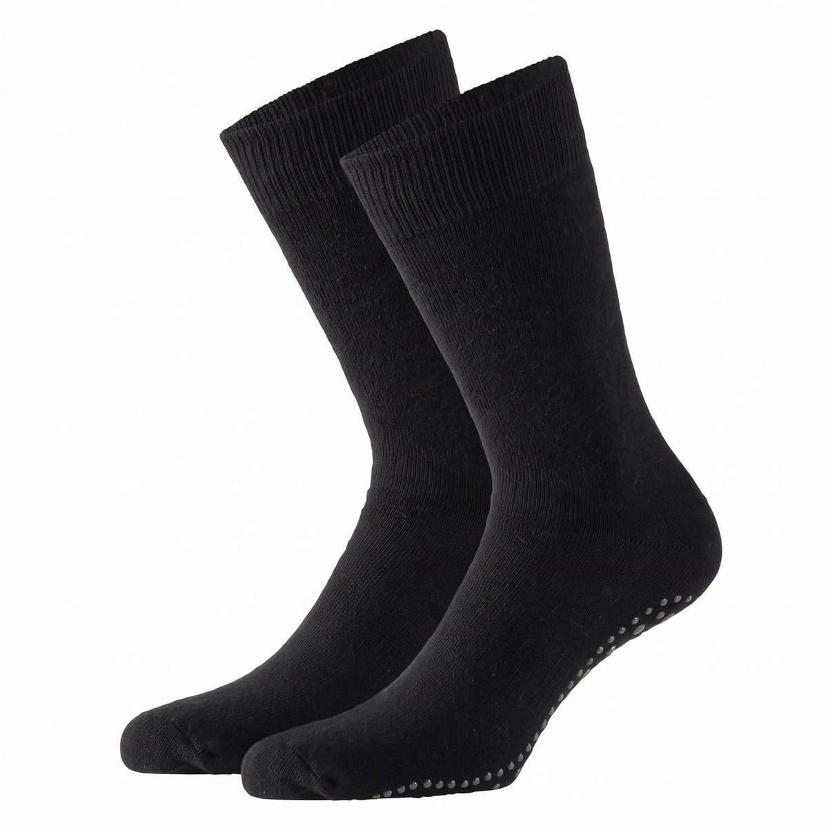Apollo Apollo 2-paar Heren Anti slip badstof sokken - Slipper sokken - Plain