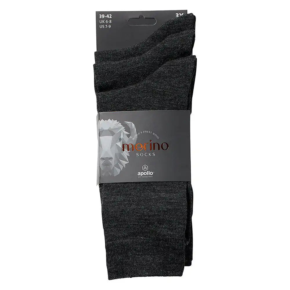 Apollo Apollo 3-paar Merino warme wollen sokken - unisex