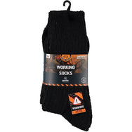 Apollo Apollo 3-paar wollen sokken - badstof zool - Warme winter sokken - Thermo