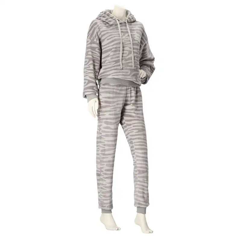 Apollo Apollo dames huispak Fleece - Loungeset - Zebra/Leopard