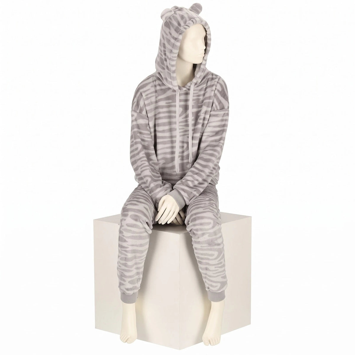 Apollo Apollo dames huispak Fleece - Loungeset - Zebra/Leopard