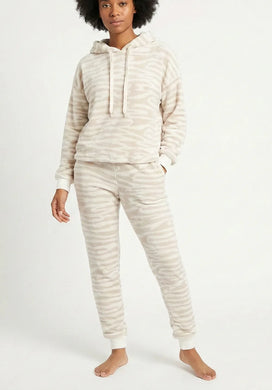 Apollo Apollo dames huispak Fleece - Loungeset - Zebra/Leopard