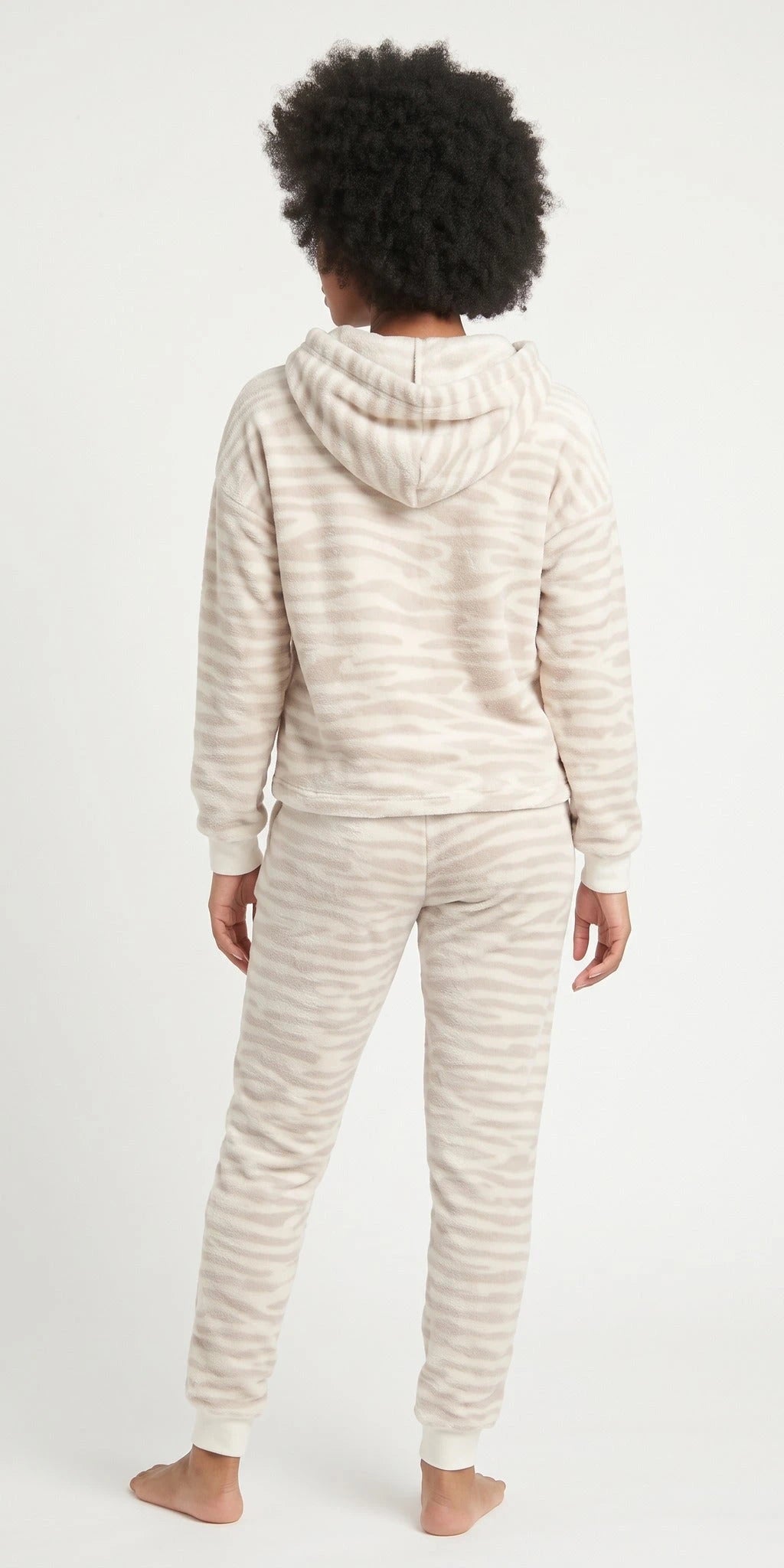 Apollo Apollo dames huispak Fleece - Loungeset - Zebra/Leopard