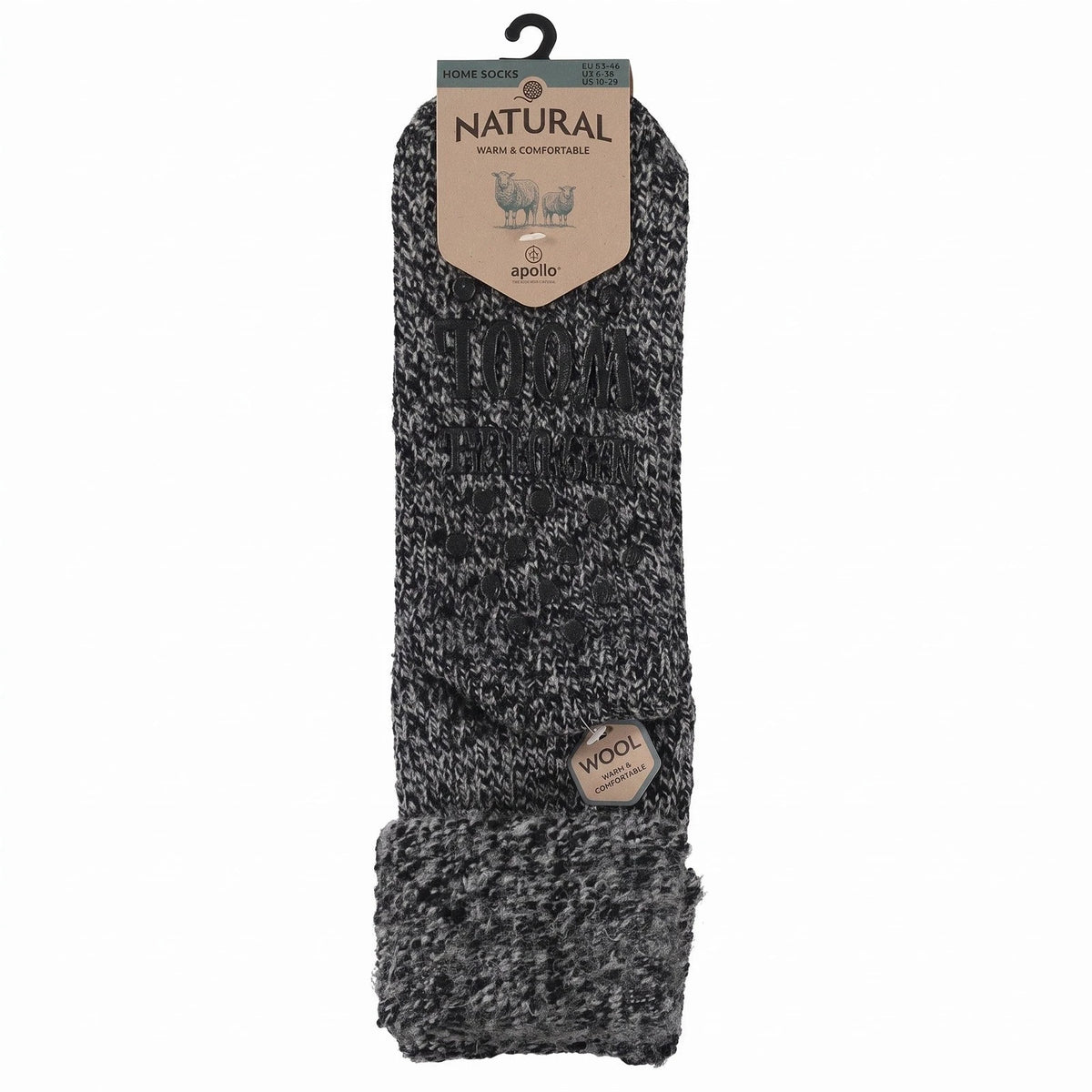 Apollo Apollo warme anti slip huissokken - Bedsokken dames en heren