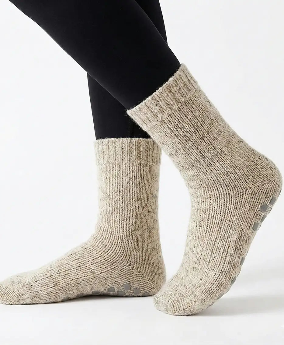 Apollo Apollo warme anti slip huissokken - Bedsokken dames en heren