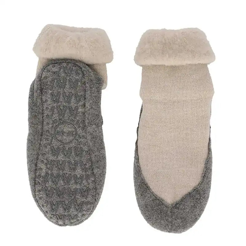 Apollo Apollo warme wollen slofsokken - Anti slip huissokken