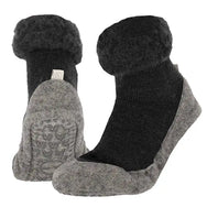 Apollo Apollo warme wollen slofsokken - Anti slip huissokken