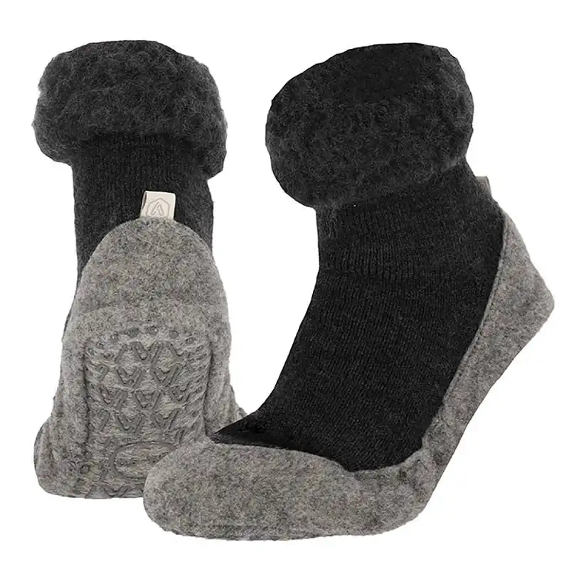 Apollo Apollo warme wollen slofsokken - Anti slip huissokken