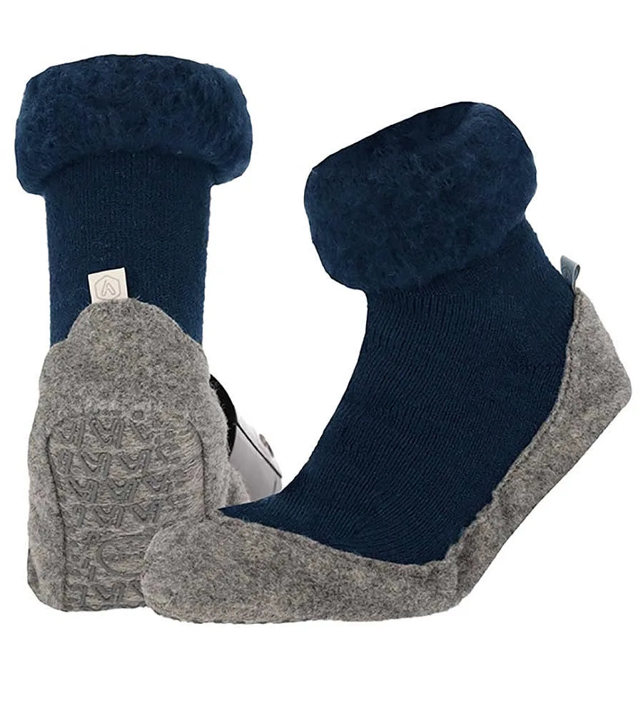 Apollo Apollo warme wollen slofsokken - Anti slip huissokken