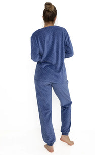 Arend Cocodream dames pyjama velours "Live your dream"