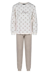 Arend Cocodream fleece pyjama kind meisjes - Love