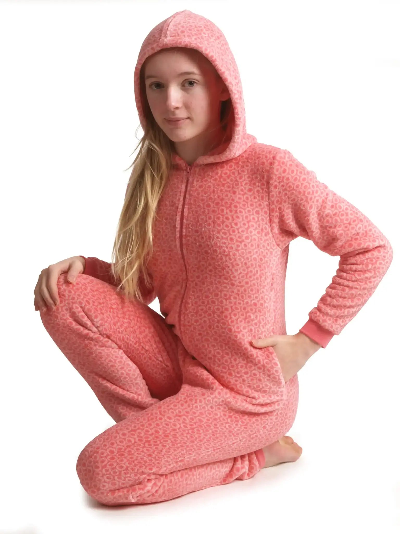 Arend Cocodream meisjes onesie Fleece - Luipaard