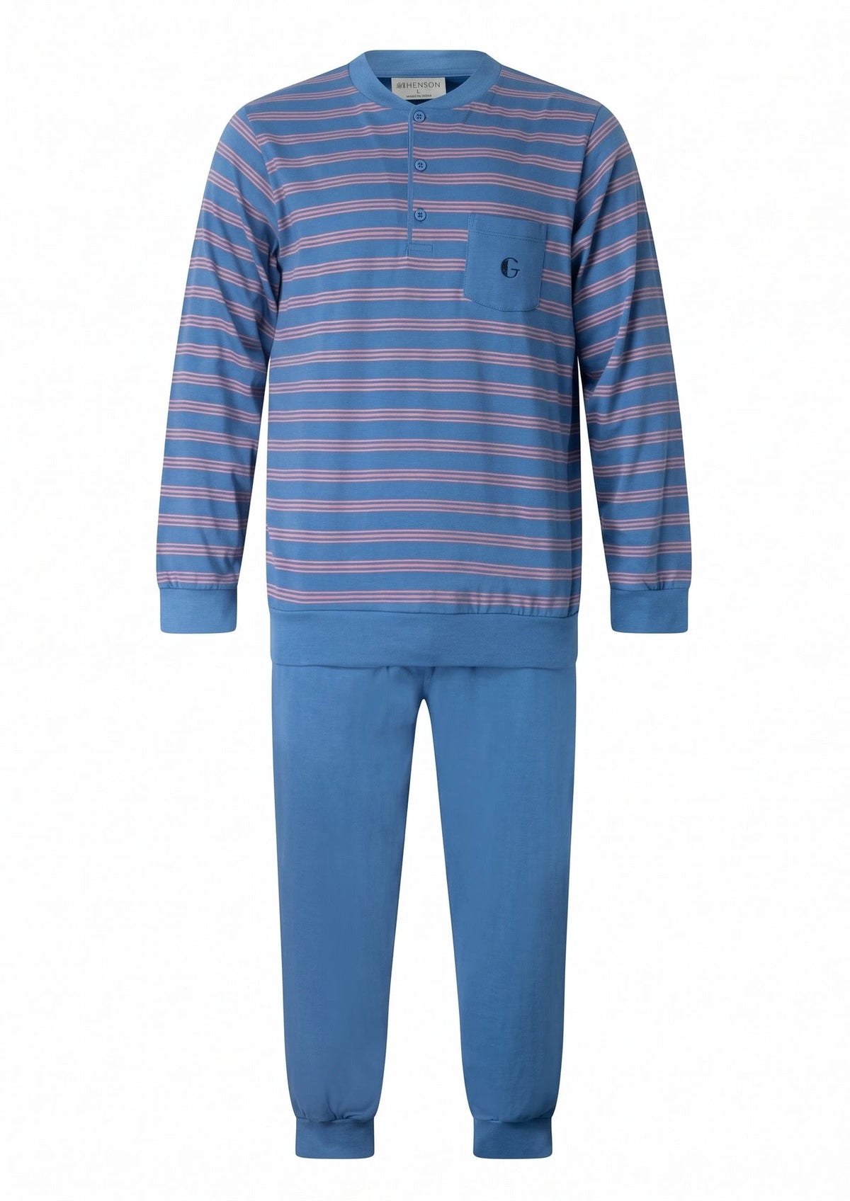Arend Gentlemen heren pyjama Warme Dikke Tricot - Double jersey