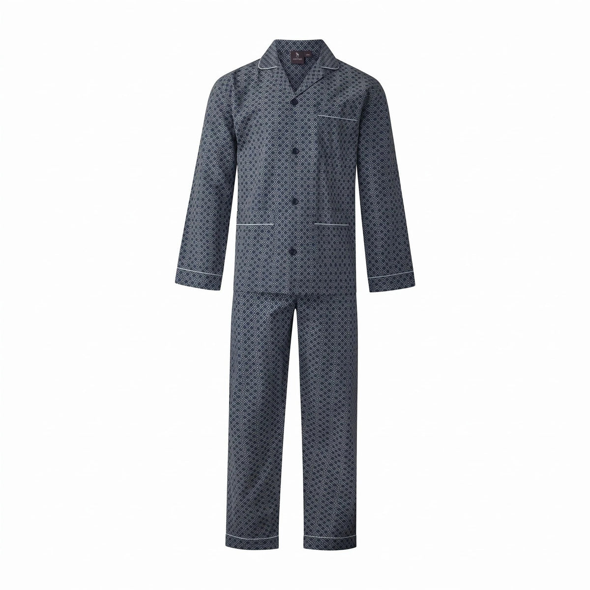 Arend Gentlemen katoenen heren pyjama met knoopsluiting - Poplin