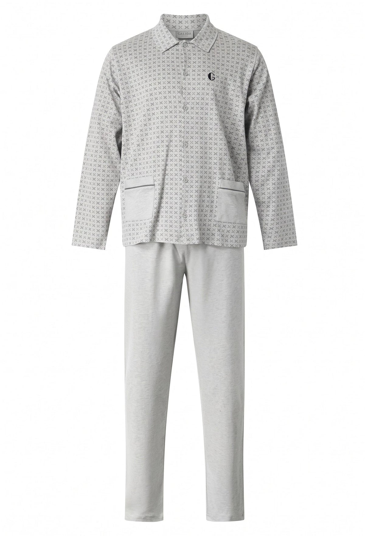 Arend Gentlemen tricot heren pyjama - doorknoop