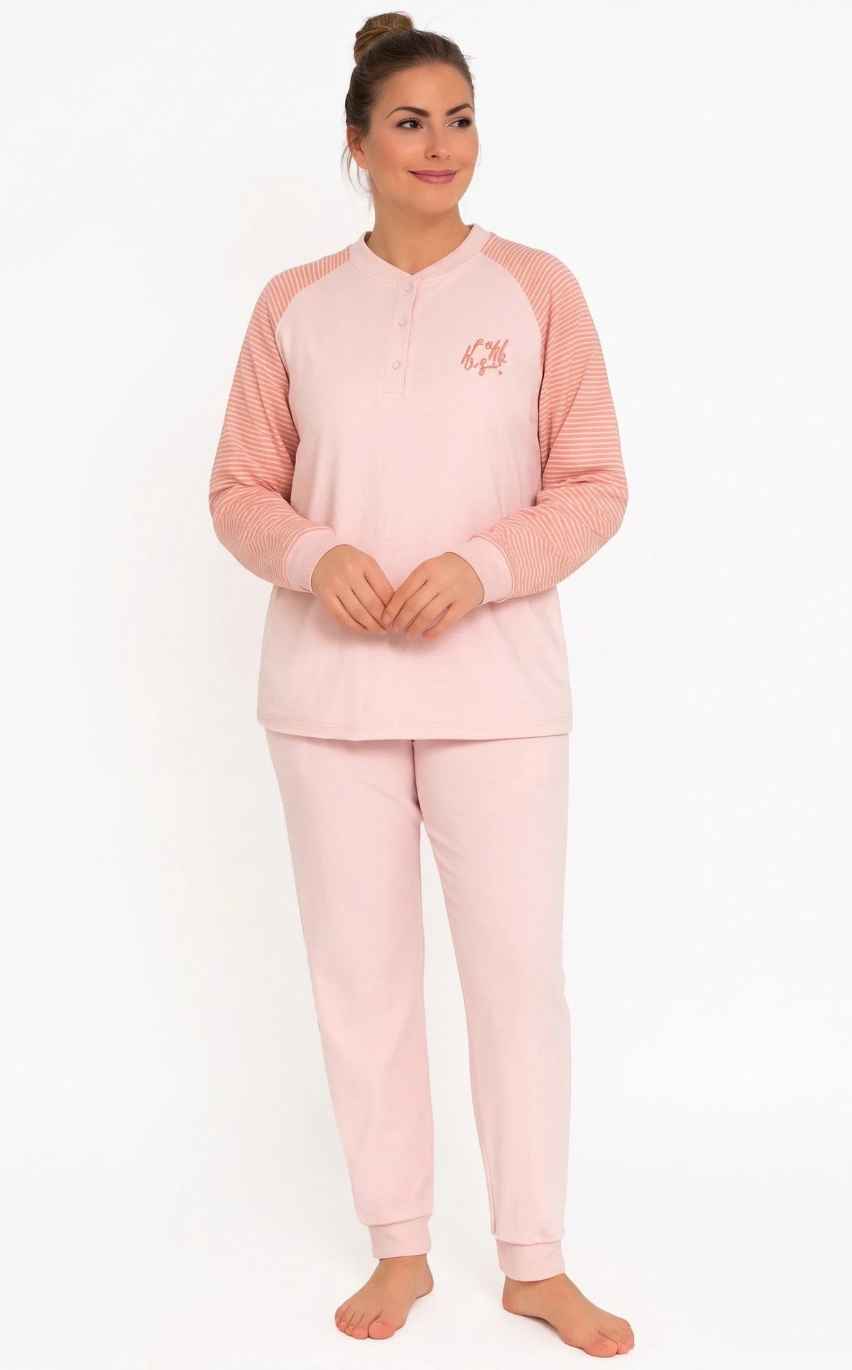 Arend Lunatex badstof dames pyjama - Classic Winter
