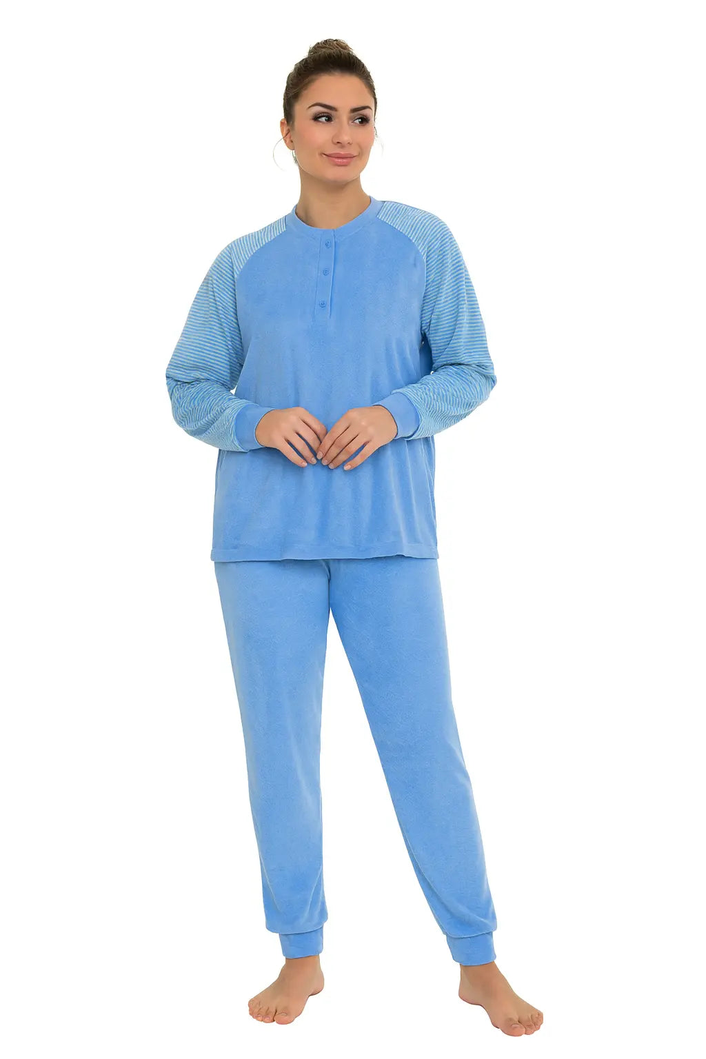 Arend Lunatex badstof dames pyjama - Classic Winter