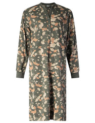 Arend Lunatex dames nachthemd - Warme Dikke Tricot - Leaves
