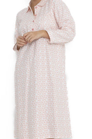 Arend Lunatex flanellen nachthemd dames - Classic egg