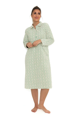 Arend Lunatex flanellen nachthemd dames - Classic egg