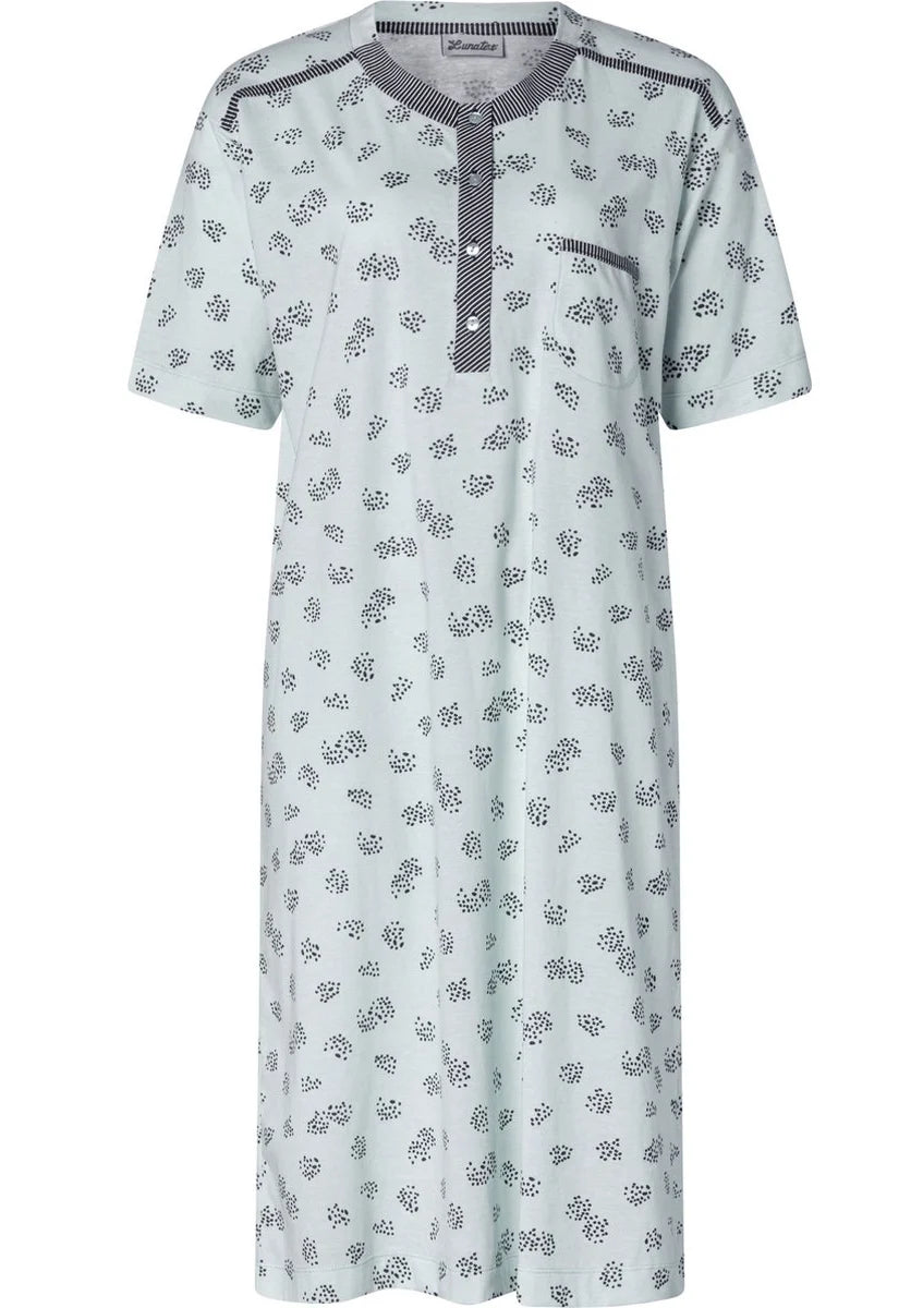 Arend Lunatex tricot dames nachthemd Korte mouw - 224135