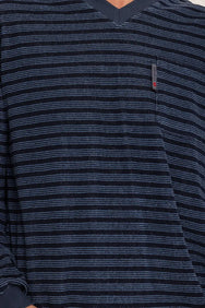 Arend Outfitter Badstof heren pyjama - Dark stripe