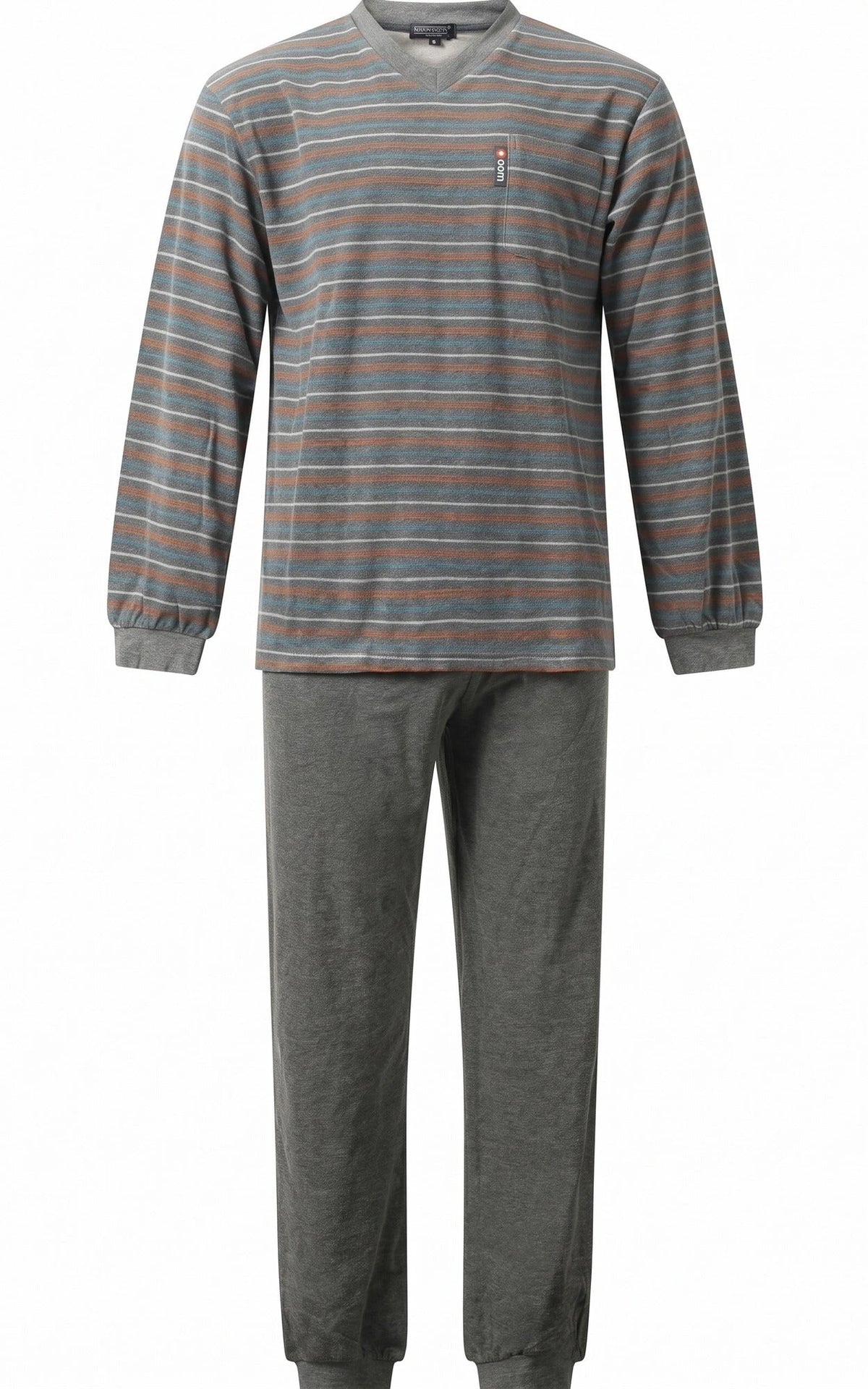 Arend Outfitter Badstof heren pyjama - Winter streep