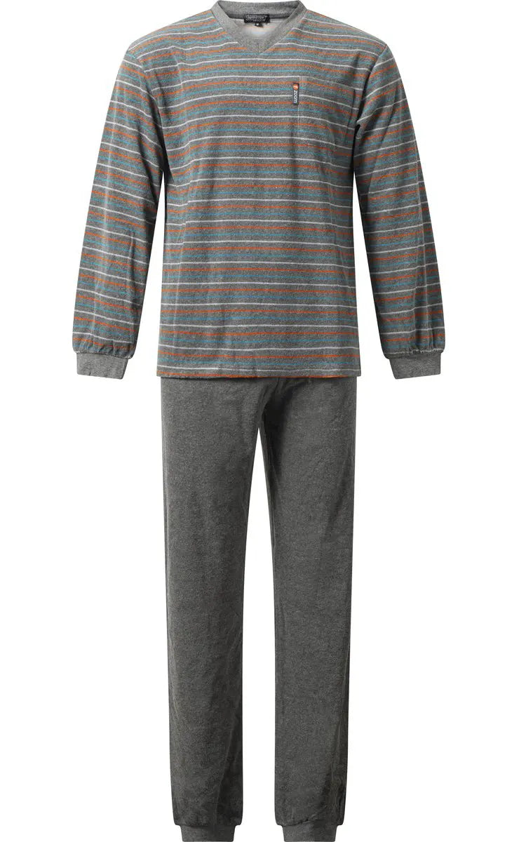 Arend Outfitter Badstof heren pyjama - Winter streep