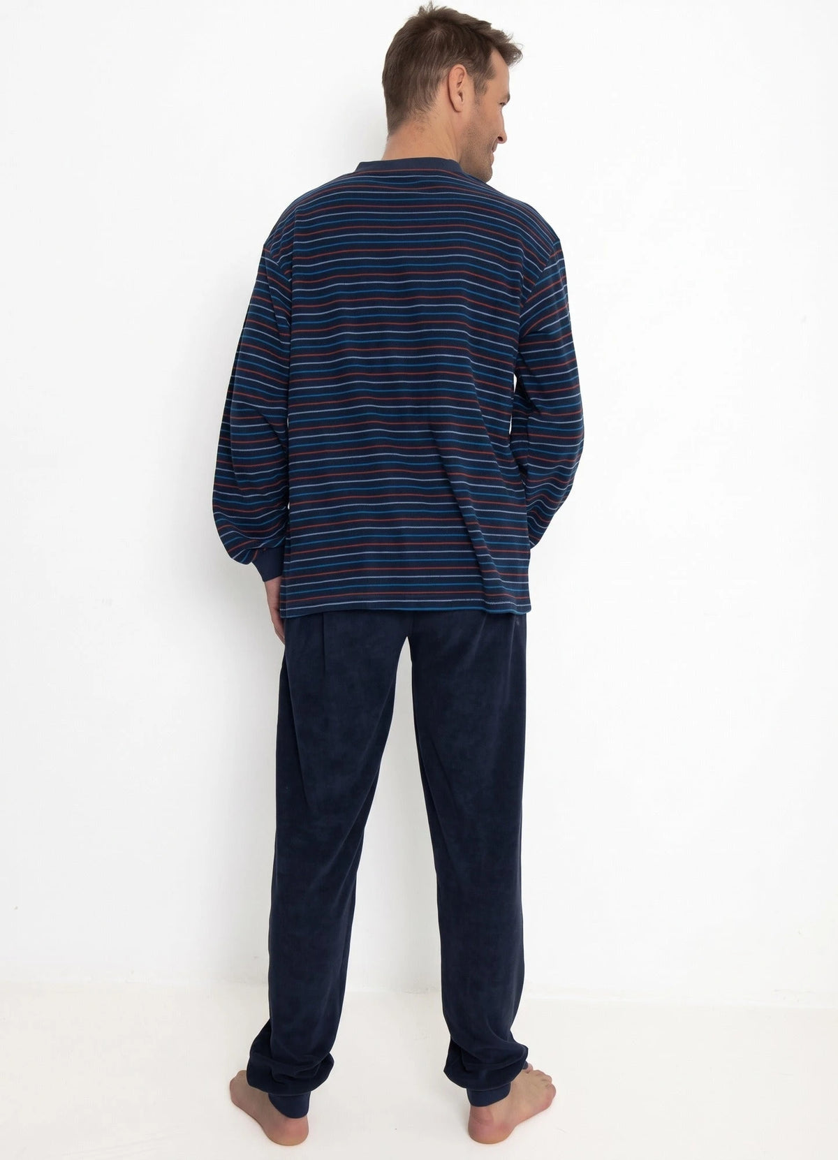 Arend Outfitter Badstof heren pyjama - Winter streep