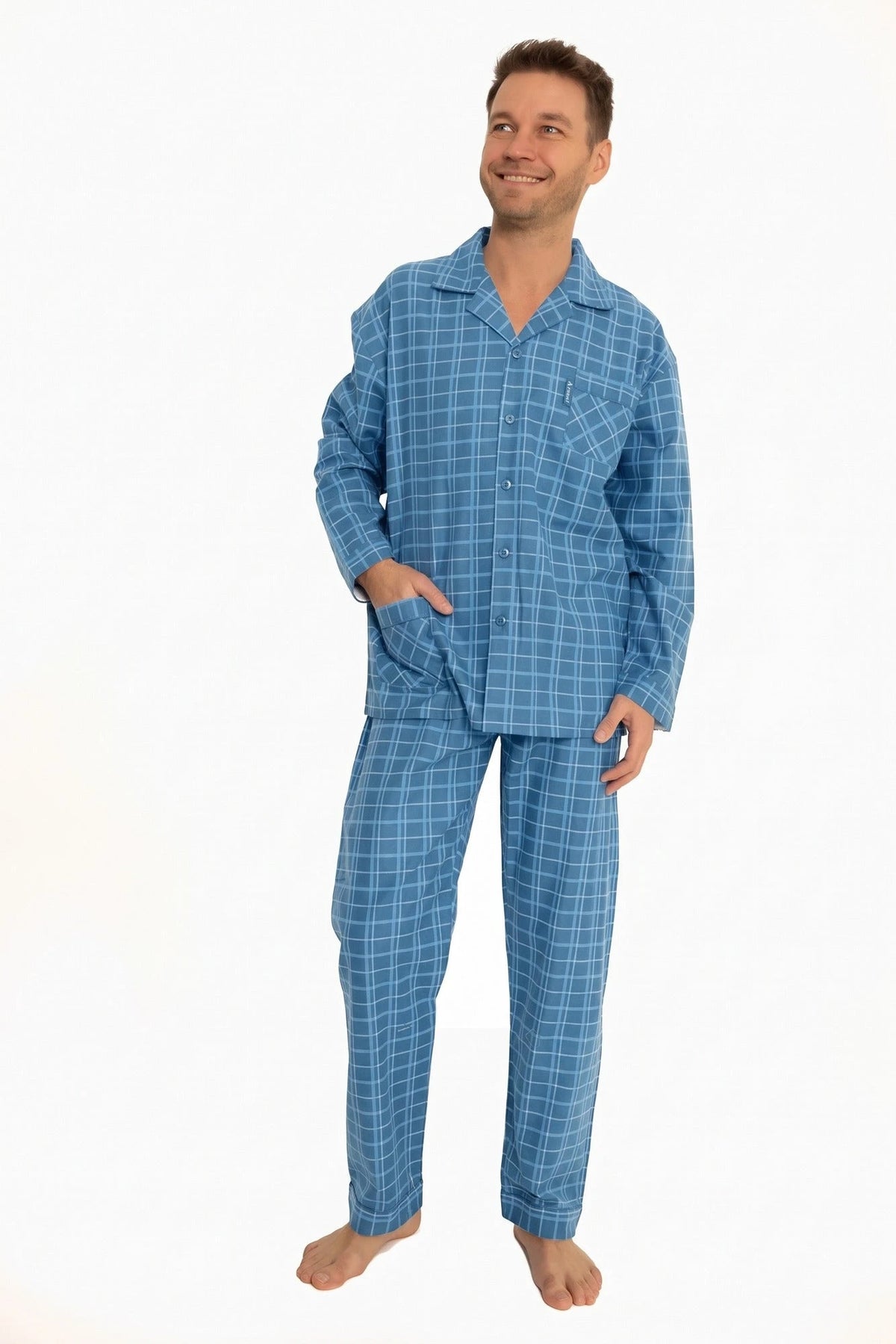 Arend Outfitter flanellen heren pyjama - Ruit