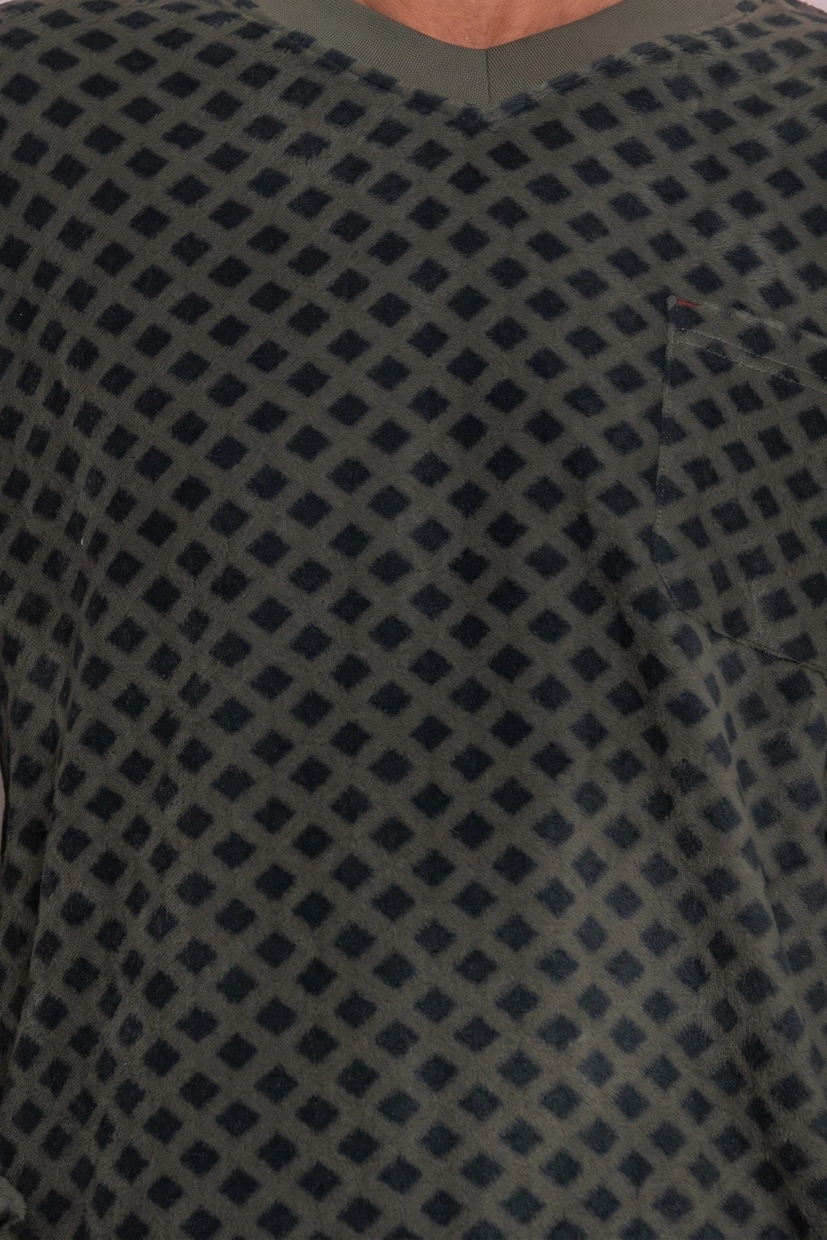 Arend Outfitter Fleece heren pyjama - Squares