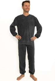Arend Outfitter Fleece heren pyjama - Squares